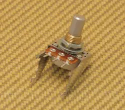 004-7540-049 FENDER AMP 250K 15A SNAP-IN SOLID SHAFT AUDIO TAPER POTENTIOMETER