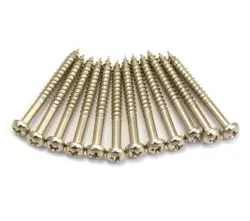 (12) FENDER AMERICAN VINTAGE JAZZMASTER PICKUP MOUNTING SCREWS 001-6295-049