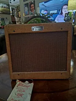 1953 ?  FENDER AMP FOUND WHILE CLEANING OF IN-LAWS ATTIC