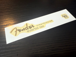 1962 1964 FENDER STRATOCASTER SPAGHETTI 3 PATENT NUMBER WATERSLIDE DECAL STRAT