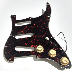 1960S STRAT TORTIOUS PICK GUARD CELLULOSE KNOBS ELECTRONICS  GUITAR PARTS VTG
