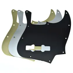 10-HOLE ANODIZED ALUMINIUM BASS PICKGUARD FOR AMERICAN FENDER JAZZ J BASS