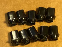 10 NEW DAKAWARE BLACK BAKELITE TOP HAT KNOBS FENDER LES PAUL LEVER TOGGLE SWITCH