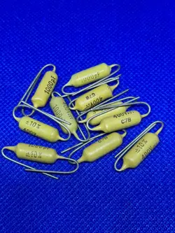 1 NOS VINTAGE MULLARD .0010 UF 400V MUSTARD CAPACITOR 1000PF