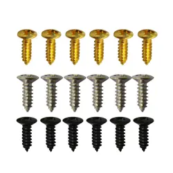 50X IRON GUITAR PICKGUARD SCREWS FOR FENDER STRAT/TELE ELECTRIC GUITAR BASS A