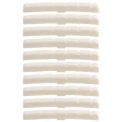 10PCS GUITAR PRE-SLOTTED BONE NUT CURVED BOTTOM FOR FENDER STRAT&TELE 43MM