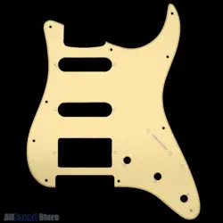 1-PLY CREAM PICKGUARD FOR USA/MIM STANDARD FENDER STRATOCASTER/STRAT HSS/SSH