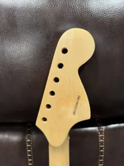 LEFTY MAPLE CLEAR FINISHED GUITAR NECK SCALLOPED FITS FENDER CUSTOM SHOP STRAT