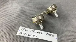 1961 FENDER POTS-POTENTIOMETER 250K- 304-6143 TELECASTER DUO-SONIC PRECISIONBASS