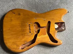 1961 1962 FENDER MUSICMASTER DUO SONIC GUITAR BODY NATURAL