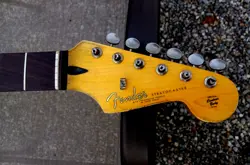 GENUINE FENDER LIC RELIC STRAT NECK AGED NITRO 60S STRATOCASTER MR G'S CUSTOMS
