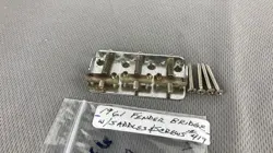 1961 FENDER BRIDGE /FINE THREAD SADDLES #419 + MOUNTING SCREWS ORIGINAL VINTAGE