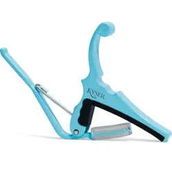 KYSER ELECTRIC GUITAR CAPO QUICK CHANGE FENDER DAPHNE BLUE