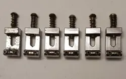 1971 -1979 USA FENDER STRATOCASTER BRIDGE SADDLES SET 70'S AMERICAN STRAT GUITAR
