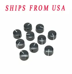 10PCS VINTAGE STYLE BARREL GUITAR AMPLIFIER KNOBS W/ SET SCREW FITS FENDER AMP