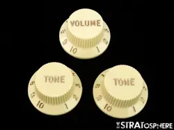 FENDER AMERICAN PROFESSIONAL II STRAT GUITAR KNOBS STRATOCASTER 1 VOLUME 2 TONE
