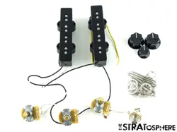 FENDER AMERICAN PROFESSIONAL II JAZZ BASS V MOD PICKUPS POTS KNOBS   JACK!
