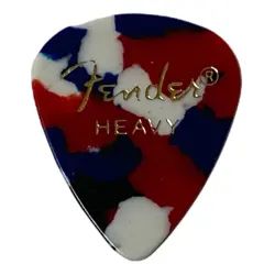 12 PACK - FENDER CONFETTI - 351 CLASSIC CELLULOID GUITAR PICKS - HEAVY