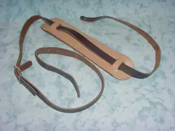 1950'S GIBSON / FENDER ORIGINAL TWO- VINTAGE LEATHER GUITAR STRAP / RARE