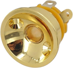 1/4 OUTPUT JACK ROUND CUP PLATE SOCKET FOR FENDER TELECASTER ELECTRIC GUITAR ACC