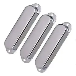 3PCS CLOSED BRASS SINGLE COIL PICKUP COVERS FOR FENDER STRAT SQUIER ELECTRIC ...