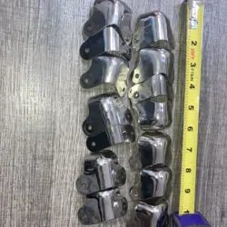 16 CHROME GUITAR AMPLIFIER CORNERS  NEVER USED