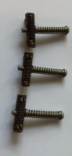 1959-1965 ORIGINAL VINTAGE FENDER TELECASTER THREADED SADDLES, SPRINGS/SCREWS