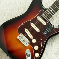 FENDER AMERICAN PROFESSIONAL II STRATOCASTER -3 TONE SUNBURST- JET BLACK FINGERB