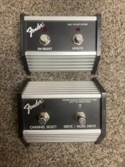 1 FENDER ~ CHANNEL SELECT / DRIVE /MORE DRIVE AMP FOOTSWITCH MUSICAL