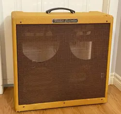 1959 FENDER BASSMAN 5F6-A RE-TWEED ORIGINAL PRE CBS FENDER AMP VINTAGE CABINET
