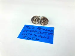 1962 FENDER STRAP BUTTONS MOUNTING SCREWS #626 ORIGINAL VINTAGE PARTS 1959 -1969