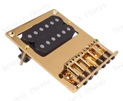 1 SET GOLD GUITAR ASHTRAY BRIDGE WITH HUMBUCKER PICKUP FOR FENDER TELECASTER TL