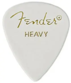 12 PACK OF FENDER 351 HEAVY WHITE PICKS