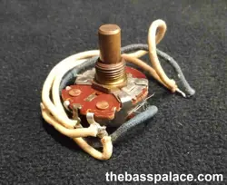 1960 FENDER 250K CTS POT PRECISION MUSTANG TELECASTER BRASS SHAFT ORIGINAL WIRES