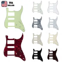 11 HOLE HSH STRAT STYLE 3 PLY PICKGUARD FOR SQ FENDER STRATOCASTER VARIOUS COLOR