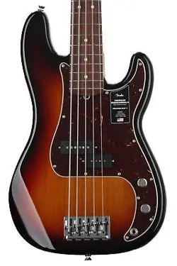 FENDER AMERICAN PROFESSIONAL II PRECISION BASS V - 3 COLOR SUNBURST WITH