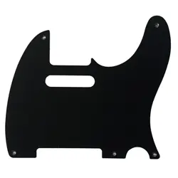 1 PLY BLACK MATTE FOR  FENDER TELECASTER 5-HOLE STYLE GUITAR PICKGUARD