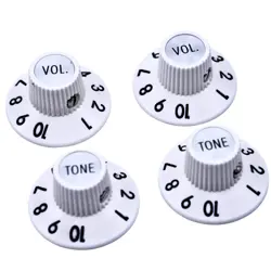 DELUXE 1972 TELECASTER TELE CUSTOM 1-10 SKIRTED KNOBS 2 TONE 2VOLUME FIT FENDER