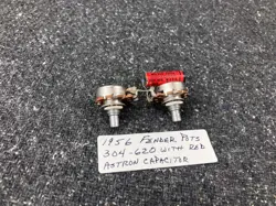 1956 FENDER POTS -POTENTIOMETER SET- 304-620 WITH ASTRON CAP TELECASTER /P BASS
