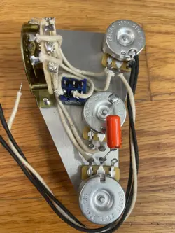 David Gilmour 7 Way Fender Stratocaster Wiring 250k CTS Pot .022 Orange Drop