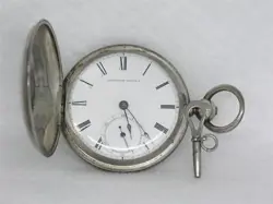 1864 WALTHAM CIVIL WAR 18 SIZE PS BARTLETT KEY WIND POCKET WATCH, SERVICED!!