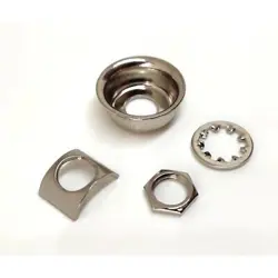 JACK FERRULE FENDER NICKEL FOR TELECASTER   RETAINING MOUNT, A NUT AND U