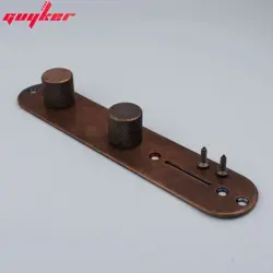 1 SET GUITAR BRONZE CONTROL PLATE FLAT KNOBS FOR FENDER TELECASTER TL ACCESORIES
