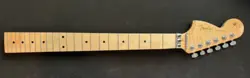 REVERSE FLAME MAPLE GUITAR NECK W/ TUNERS FLOYD NUT FITS FENDER CUSTOM STRAT