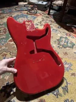 1961 FENDER DUO-SONIC MUSICMASTER BODY DAKOTA RED