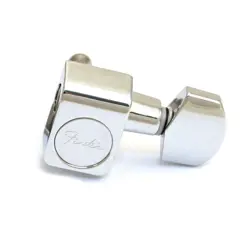 (1) GENUINE FENDER STANDARD CHROME SEALED STRAT/TELE GUITAR TUNER 003-7429-049