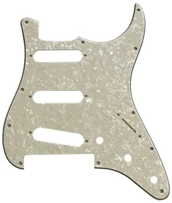 IVORY WHITE PEARL FOR FENDER PLAYER STRATOCASTER FLOYD ROSE SSS GUITAR PICKGUARD