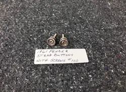 1961 FENDER STRAP BUTTONS MOUNTING SCREWS #100 ORIGINAL VINTAGE PARTS 1959 -1969