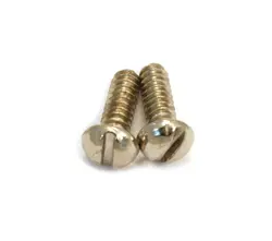 (12) GENUINE FENDER USA '52 TELECASTER SLOTTED LEVER SWITCH SCREWS 001-8375-049