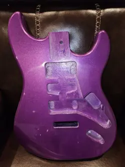 Alder Metallic Purple Rain Universal Guitar Body fits Fender Custom Shop Strat